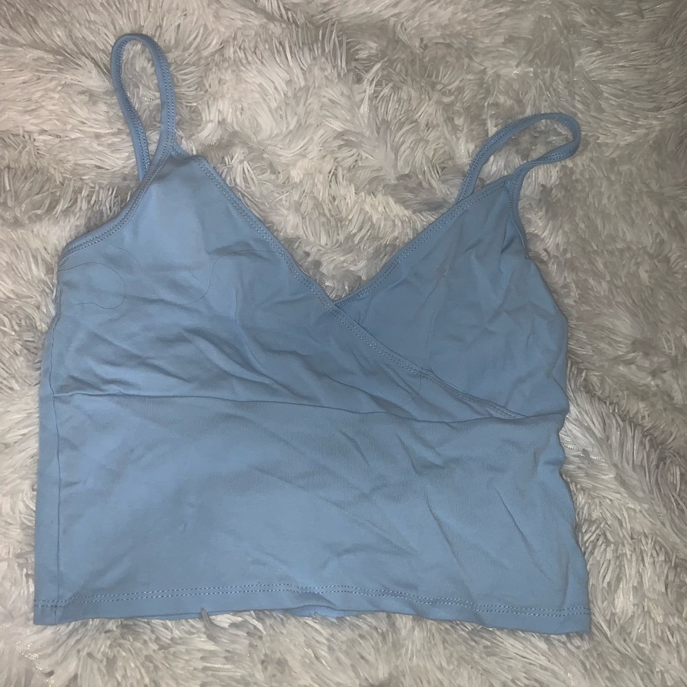 Brandy Melville amara blue tank top